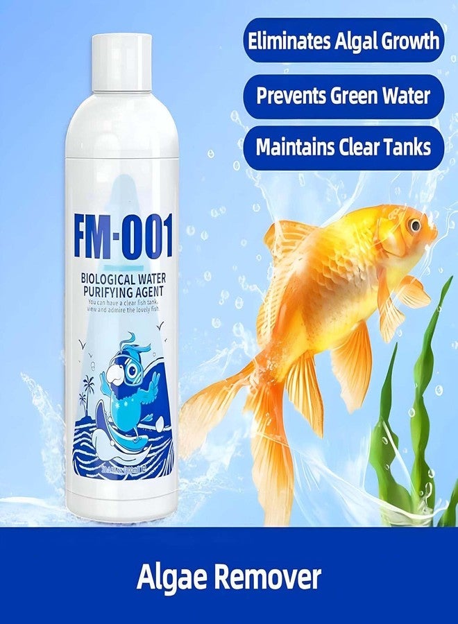 QUICZE Aquarium Water Clarifier | Fish Tank Water Purifier Algae Remover | Suitable for Fresh Water | Cloudy Water Remover for Crystal Clear Aquarium Water (200ml - Image 2